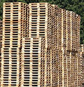 Storage Stacks of Euro Pallets